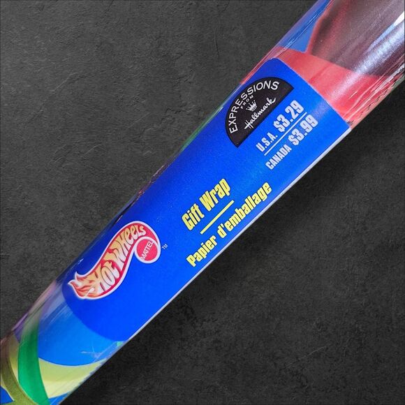Hallmark Party Supplies 2 Sealed Rolls Vintage 997 Hot Wheels Gift — free download